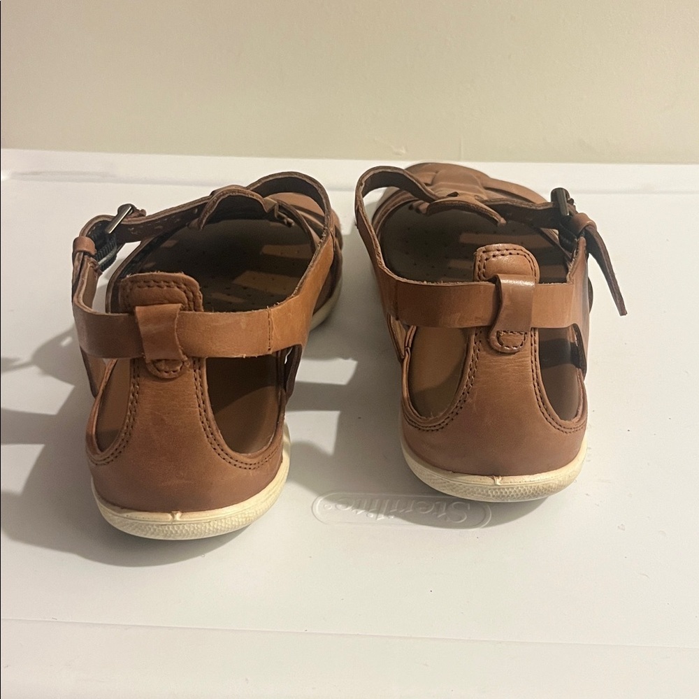 Brown Strappy ECCO Sandals - Picture 4 of 7